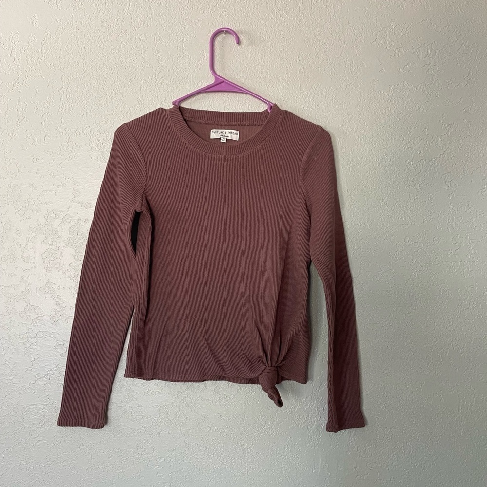 Madewell texture & thread top
